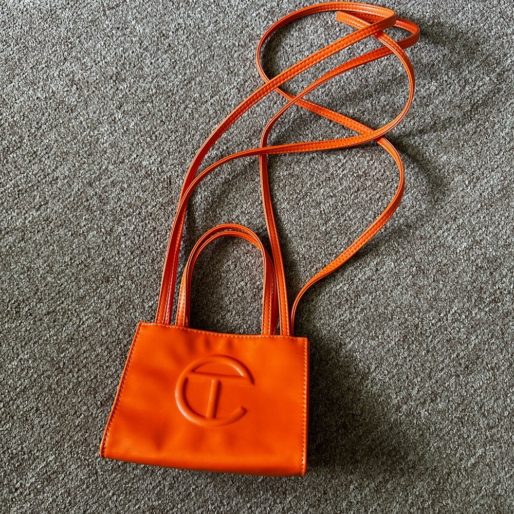 Telfar small shopping bag Orange